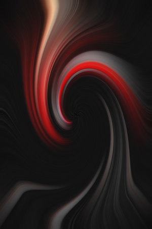 A 3D rendering of an abstract bright colorful spiral backgroundの写真素材