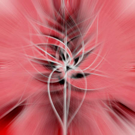 A 3D rendering of a bright colorful abstract spiral backgroundの写真素材