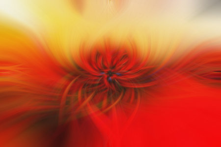 A 3D rendering of an abstract twisted light fibers effect spiral backgroundの写真素材