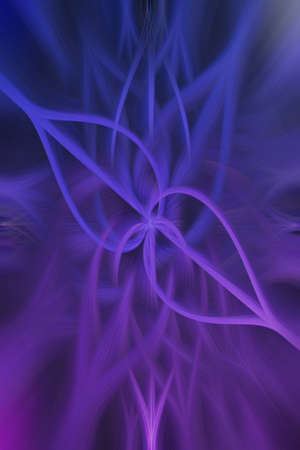 Blue fine art background. Abstract blue pattern twist background. Fantasy blue floral background.の写真素材