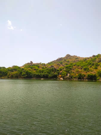 Mount Abu and Nakki lake amazing view. Mount Abu is a hill station in Rajasthan state, India.の写真素材
