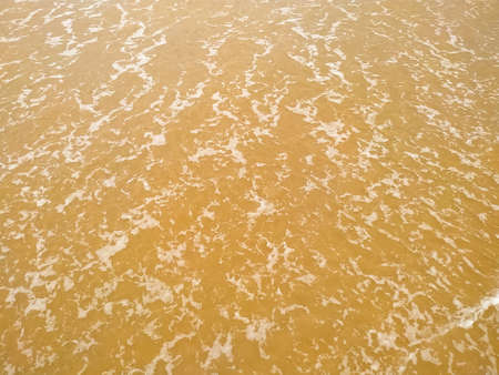 Amazing wave of sea on the beach. Beautiful ocean wave on sandy beach.