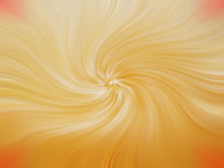 A 3D rendering of an abstract bright mustard color spiral backgroundの写真素材