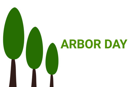 Arbor Day  Illustration. Suitable for greeting card, poster and bannerの写真素材