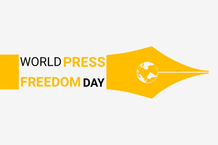 World Press Freedom Day  illustration. Suitable for greeting card, poster and banner.の写真素材