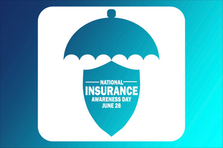 National Insurance Awareness Day. June 28. Vector illustration. Suitable for greeting card, poster and banner.のイラスト素材