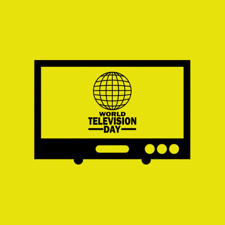 World Television Day Vector illustration. Suitable for greeting card, poster and bannerのイラスト素材