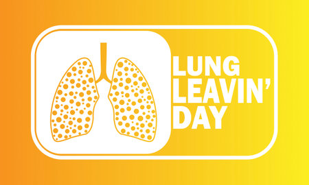 Lung Leavin Day Vector illustration. Suitable for greeting card, poster and banner.のイラスト素材
