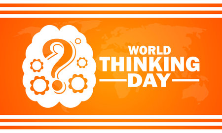 World Thinking Day Vector Template Design Illustration. Suitable for greeting card, poster and bannerのイラスト素材