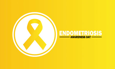 Endometriosis Awareness Day Vector Illustration. Suitable for greeting card, poster and banner.のイラスト素材