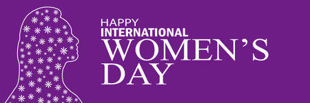 Happy International Women's Day Vector Illustration. Suitable for greeting card, poster and banner.のイラスト素材