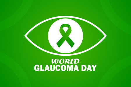 World Glaucoma Day Vector Template Design Illustration. Suitable for greeting card, poster and bannerのイラスト素材