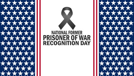 National Former Prisoner Of War Recognition Day. Suitable for greeting card, poster and banner.のイラスト素材