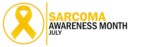 Sarcoma Awareness Month July. Vector illustration. Suitable for greeting card, poster and banner.のイラスト素材
