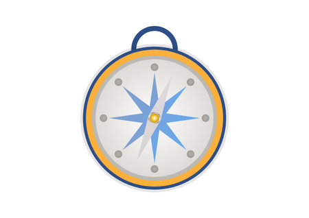 Compass Icon Vector â Navigation Direction Travel Tool Clipartのイラスト素材