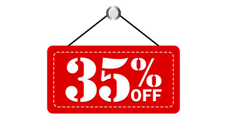 35% Off Discount Sale Sign â€“ Eye-Catching Promotional Banner