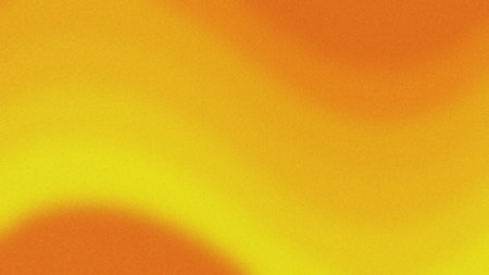Grainy Orange Yellow Gradient Background. Abstract Warm Flow with Smooth Curves and Vibrant...