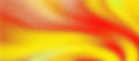 Abstract Yellow Red Gradient Wave Background with Bright Warm Flow, Smooth Blurred Texture Design...