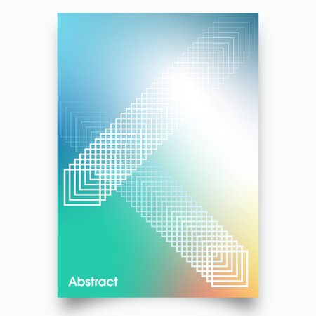 Abstract geometric background with place for your text. Cover design template.のイラスト素材