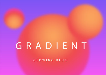 Gradient abstract background with circles. Vector illustration. Can be used for advertising, presentation. website landing pageのイラスト素材