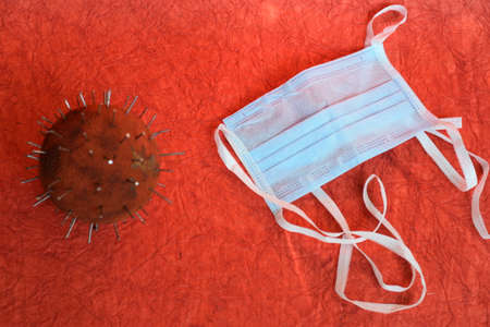 Corona Virus model photos with maskの写真素材