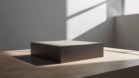 3d rendering of blank product display podium for design and advertising.の素材