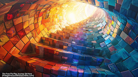 3d illustration of abstract geometric composition,digital art works. 3d rendering.の素材