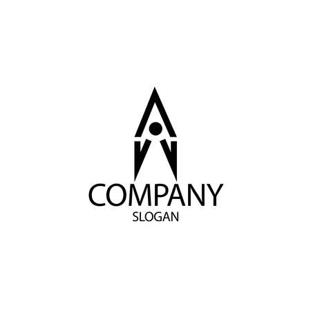Minimal rocket icon logo templateのイラスト素材
