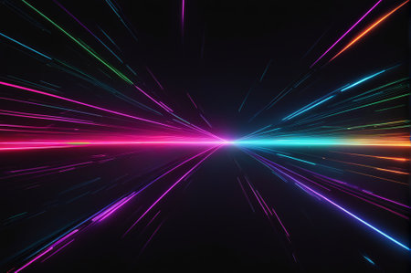 Abstract background with luminous swirling. Elegant glowing spiral.  Sparking particle. Space tunnel. Colorful ellipse. Glint sphereの素材