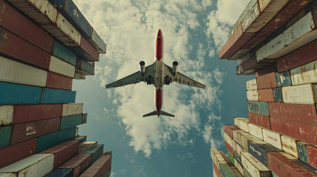 back view of students throwing graduation caps in air while standing on campusの素材