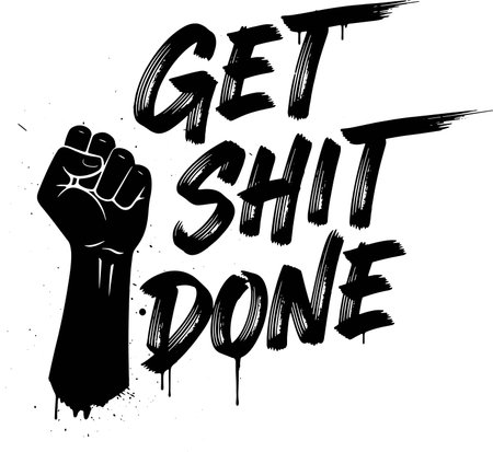 Get it, do it. Motivational quote. Vector illustration.のイラスト素材