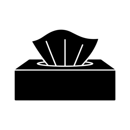 toilet paper icon over white background. vector illlustration designのイラスト素材