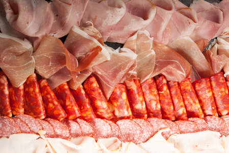 Plate of chopped meat