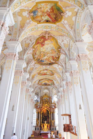 Munich, Germany, Sept. 2015: cathedral interior and important touristic attraction.のeditorial素材