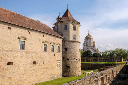 Fagaras Fortress near Brasov in Transylvania, Romania