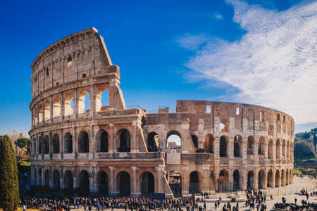 The Roman Colosseum in Romeのeditorial素材
