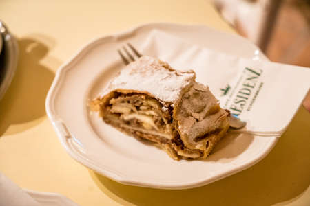 Vienna, Austria - December 2017: Wiener Strudelshow tourist attraction at Schonbrunn Pallace in Viennaのeditorial素材