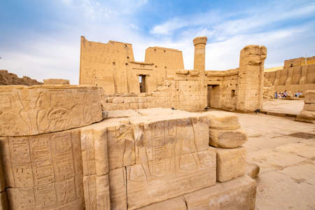 Horus Temple ruins in Edfu Egypt