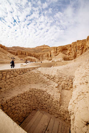 Valley of the Kings in Luxor Egypt tombs excavationsのeditorial素材