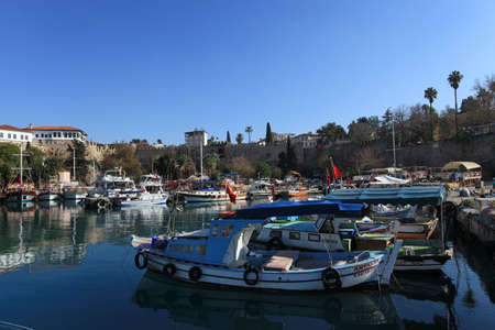 Ships in Antalya Turkeyのeditorial素材