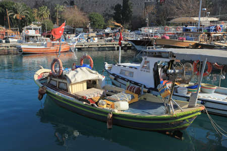Ships in Antalya Turkeyのeditorial素材