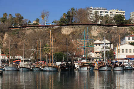Ships in Antalya Turkeyのeditorial素材