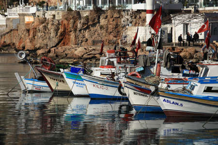 Ships in Antalya Turkeyのeditorial素材