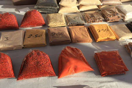 Herbs on a Turkey Marketの写真素材