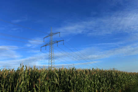 Energy Pylon in Germanyの写真素材