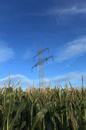 Energy Pylon in Germanyの写真素材
