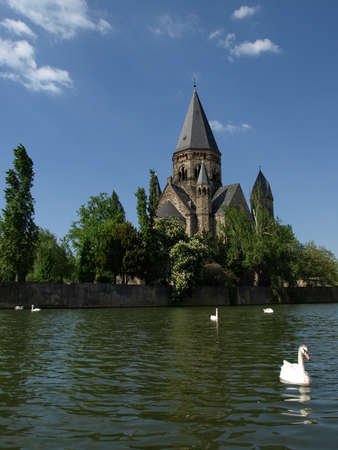 church in Metz Franceの写真素材