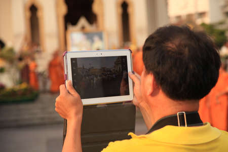 Monks in Bangkokのeditorial素材