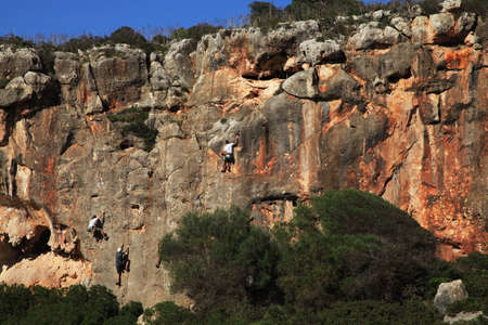 Climbers in Mallorcaの写真素材