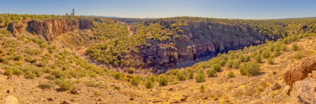 Panorama of Hell Canyon near Drake Arizona in the Prescott National Forest.の写真素材